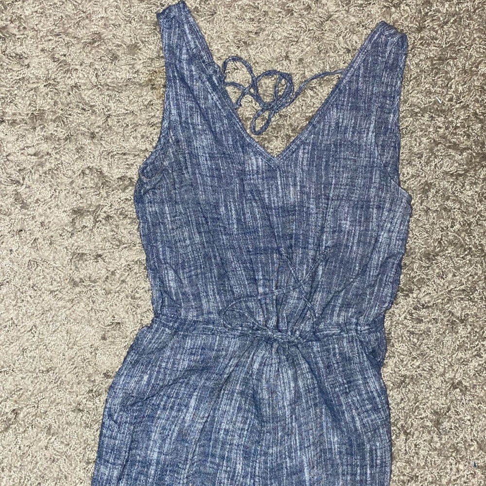 Drew women’s overall romper, blue size large